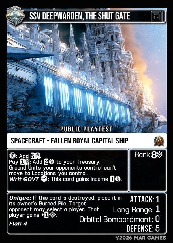 SSV Deepwarden, The Shut Gate card