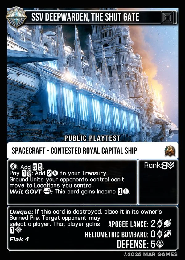 SSV Deepwarden, The Shut Gate card