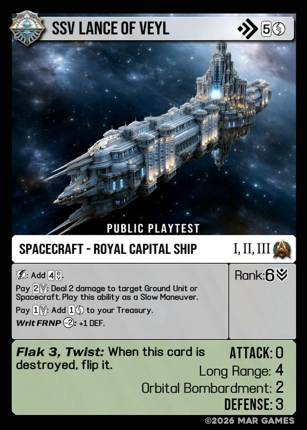 SSV Lance of Veyl card
