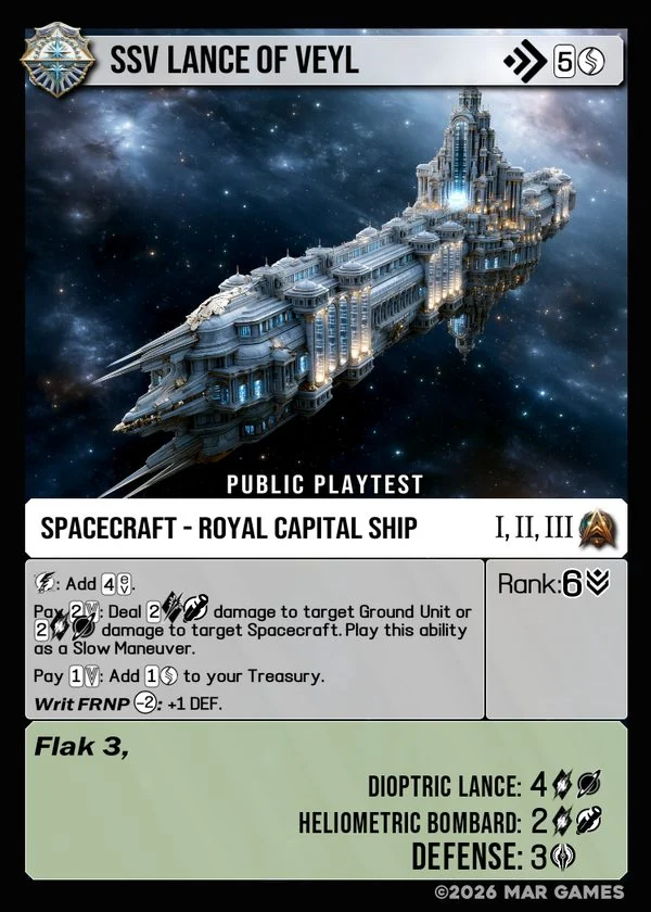 SSV Lance of Veyl card