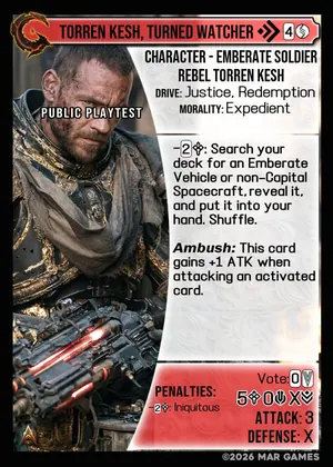 Torren Kesh, Turned Watcher