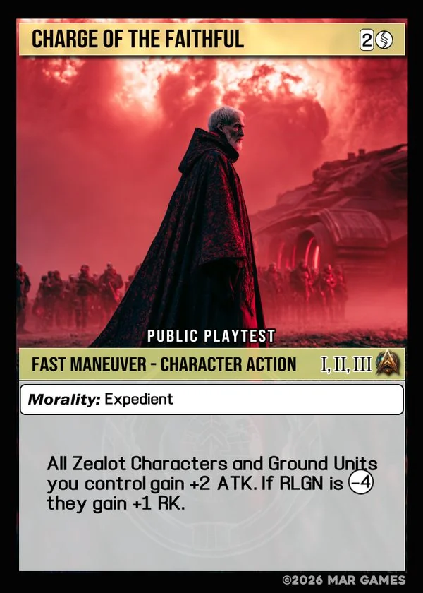 Charge of the Faithful card