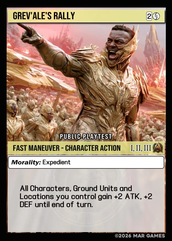 Grev'ale's Rally card