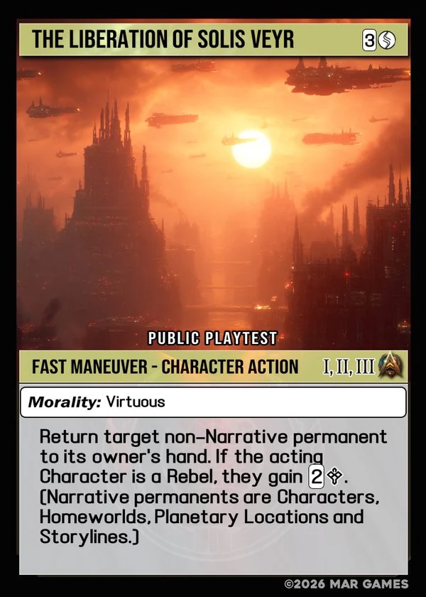 The Liberation of Solis Veyr card