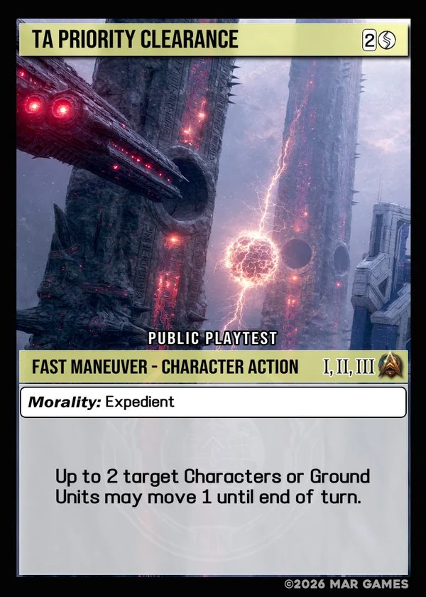 TA Priority Clearance card