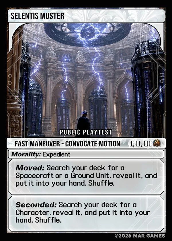 Selentis Muster card