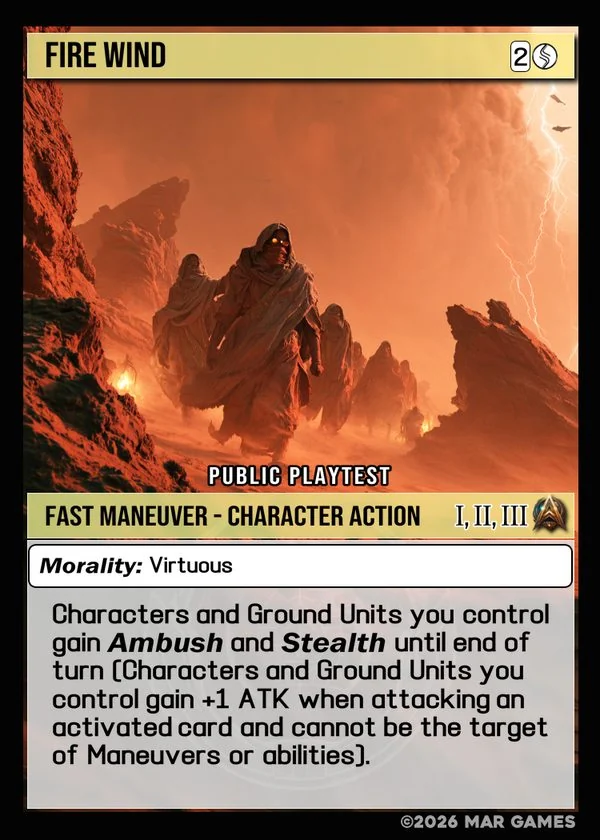 Fire Wind card