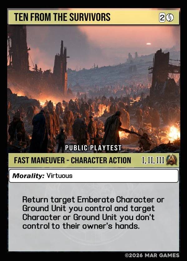 Ten From the Survivors card