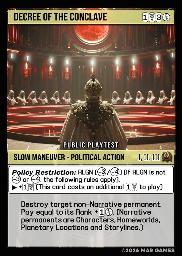 Decree of the Conclave card