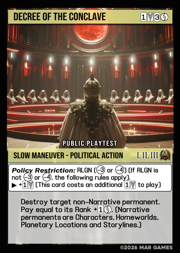 Decree of the Conclave card