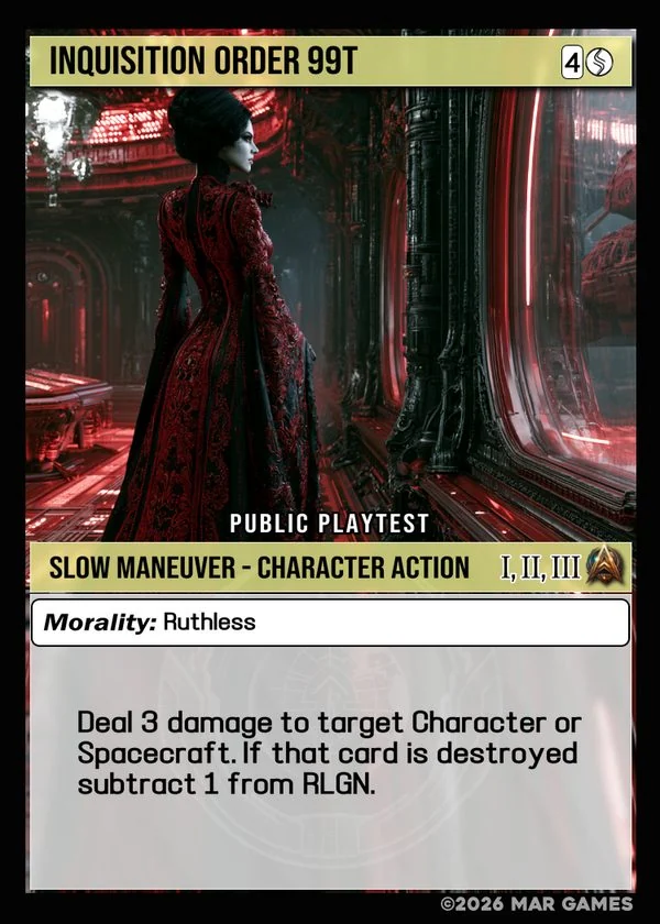 Inquisition Order 99T card