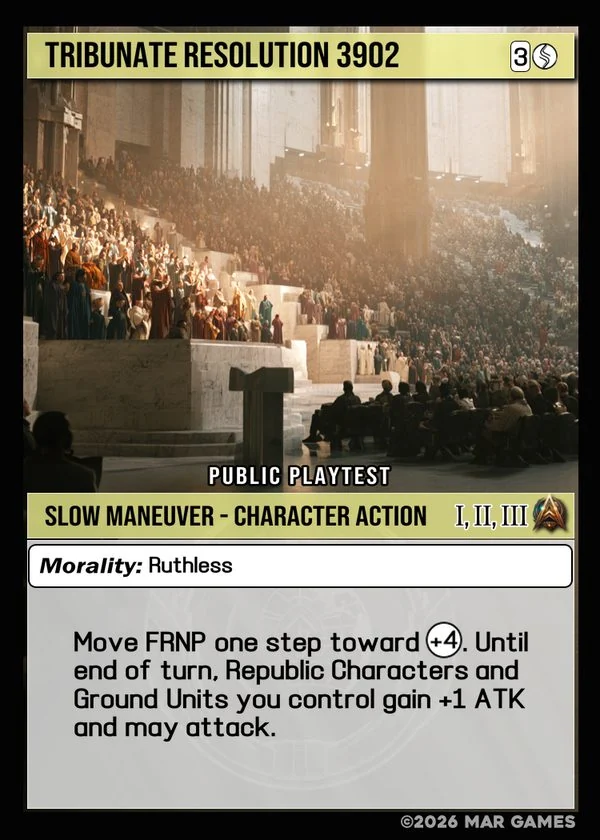 Tribunate Resolution 3902 card
