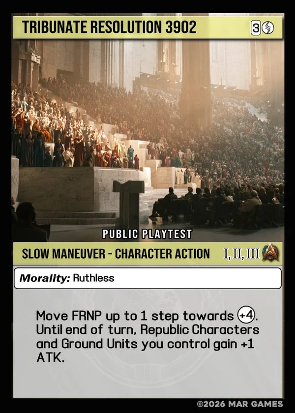 Tribunate Resolution 3902 card