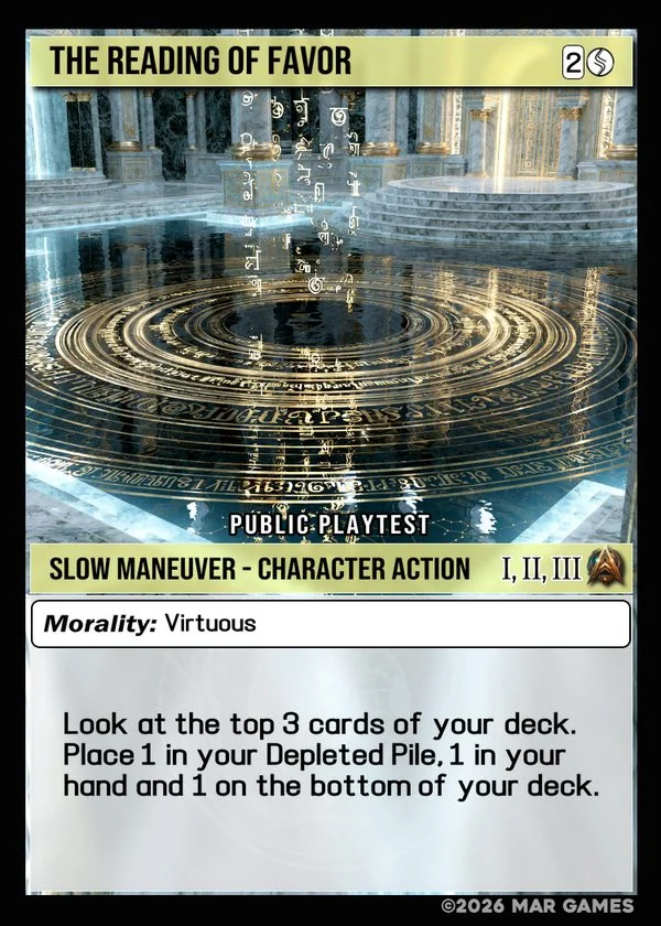 The Reading of Favor card