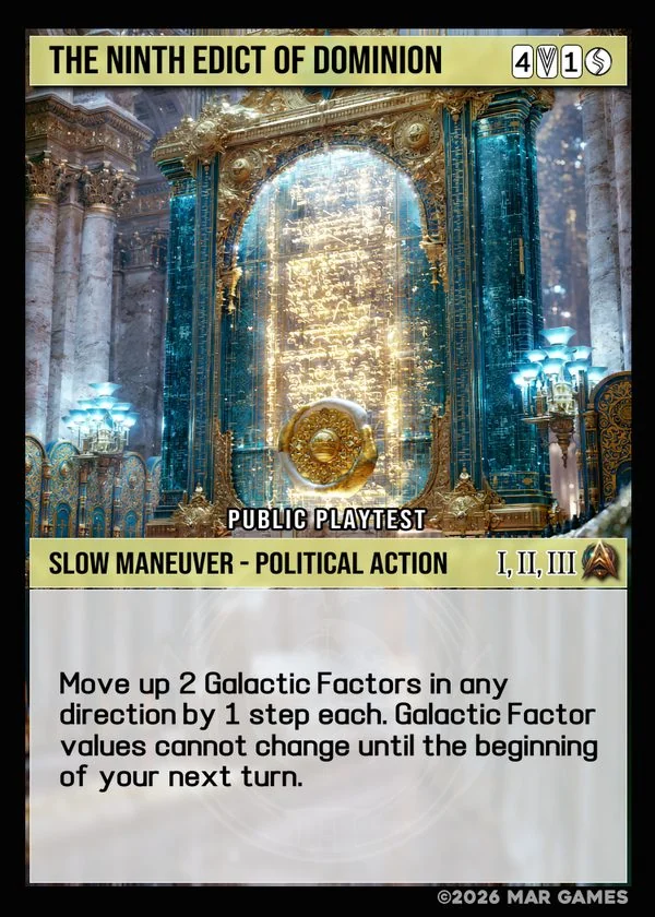 The Ninth Edict of Dominion card