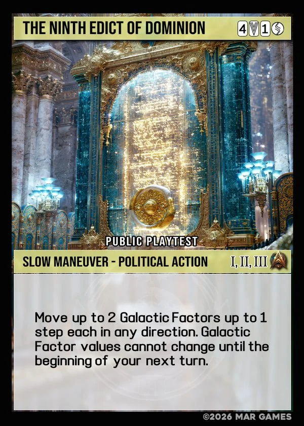The Ninth Edict of Dominion card