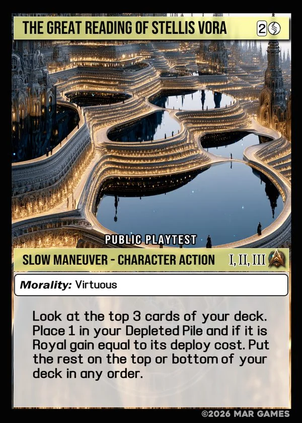 The Great Reading of Stellis Vora card