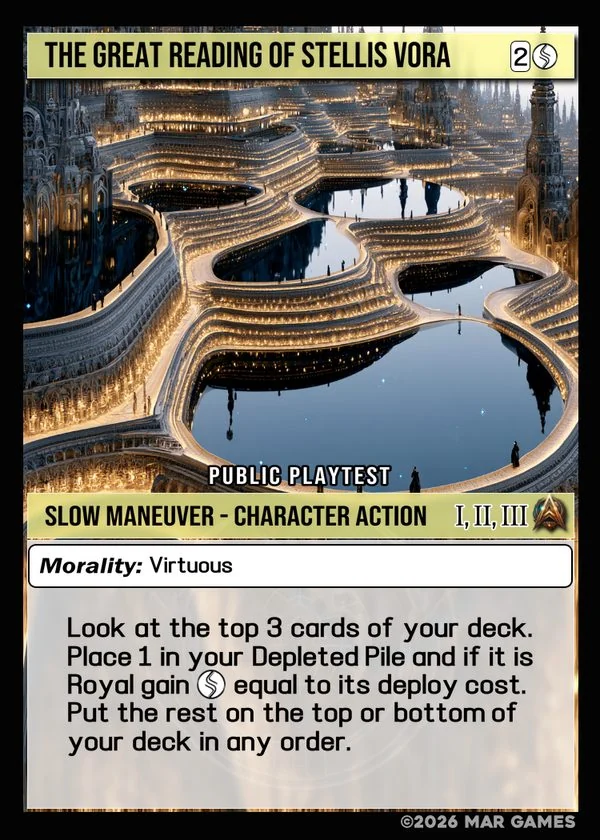 The Great Reading of Stellis Vora card