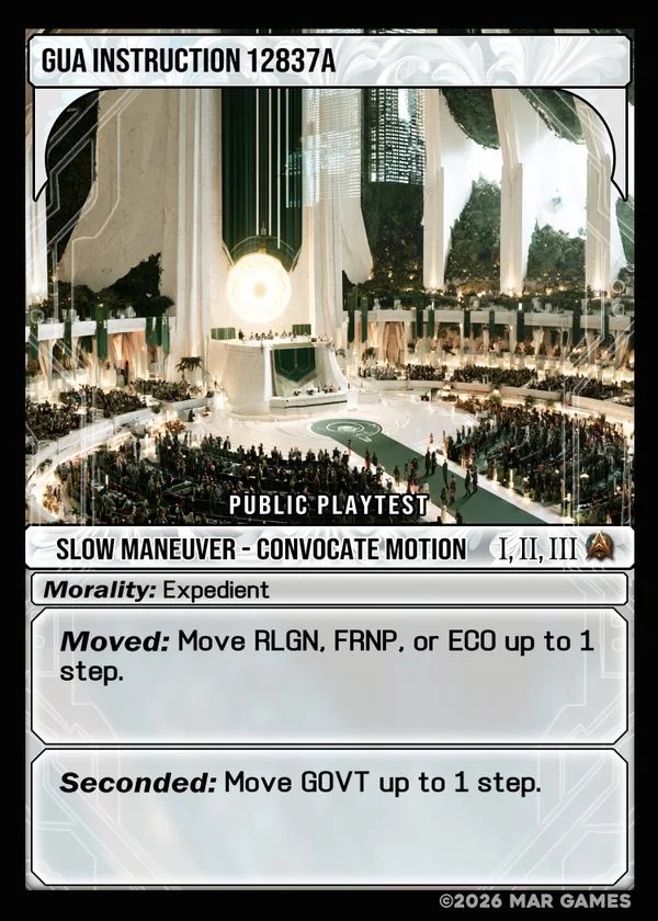 GUA Instruction 12837A card