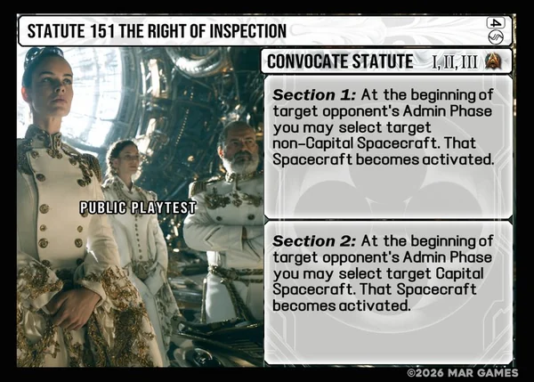 Statute 151 The Right of Inspection card