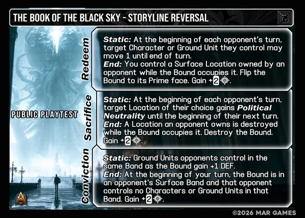 The Book of the Black Sky card