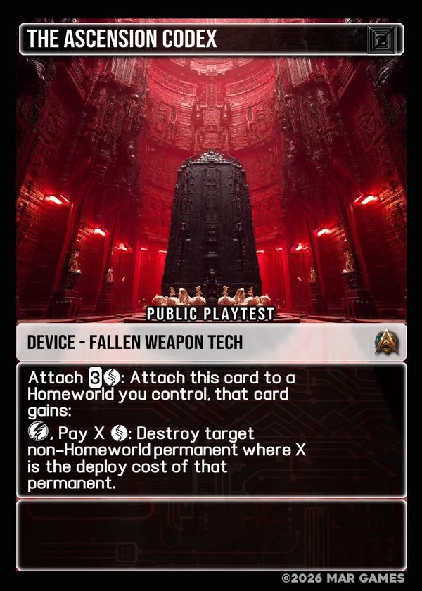 The Ascension Codex card