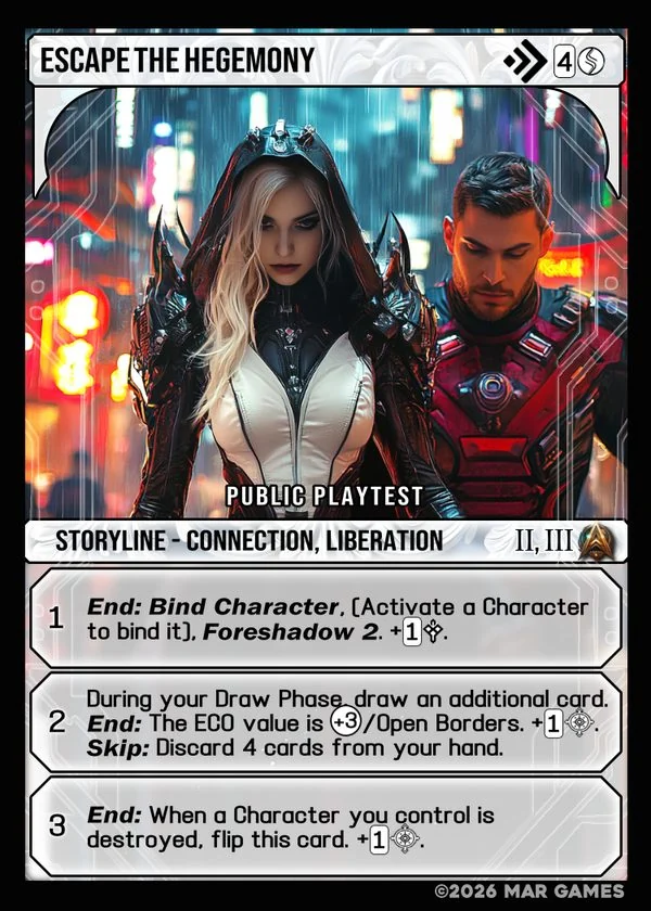 Escape the Hegemony card