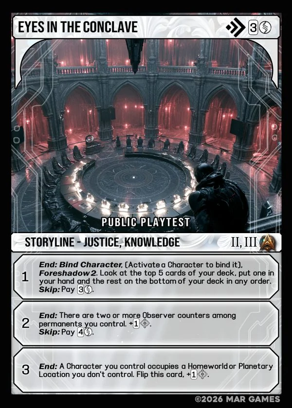 Eyes in the Conclave card