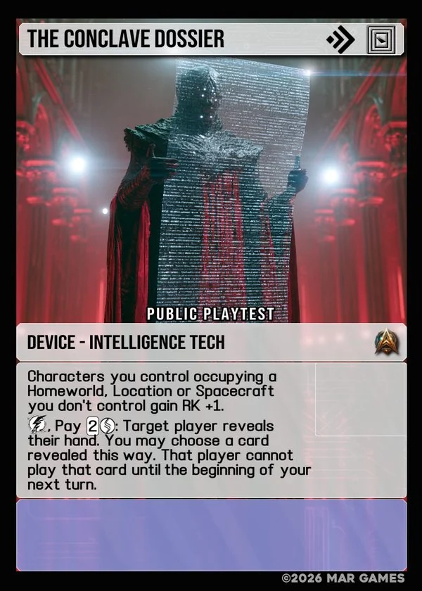 The Conclave Dossier card