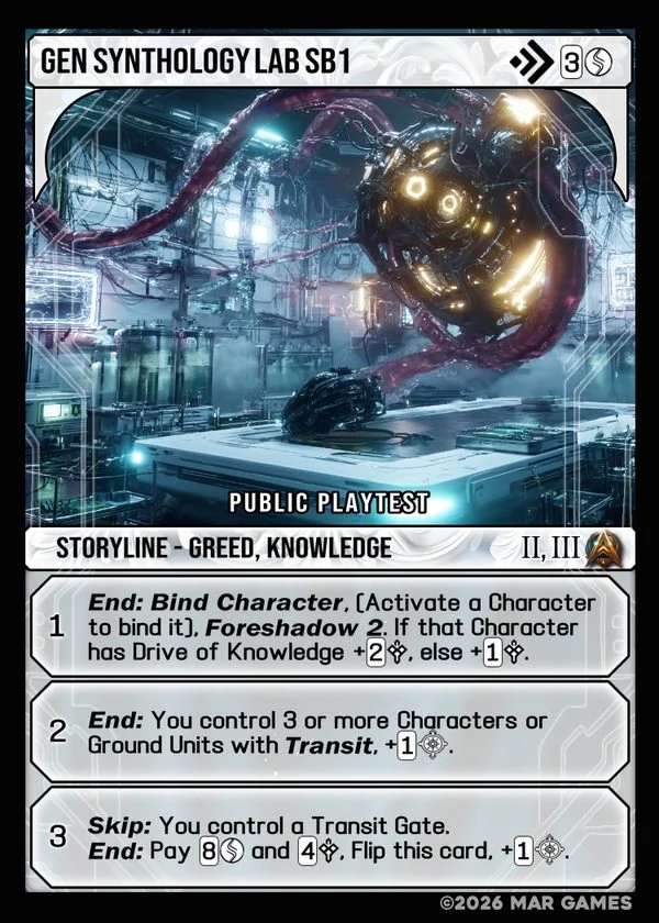 GEN Synthology Lab SB1 card