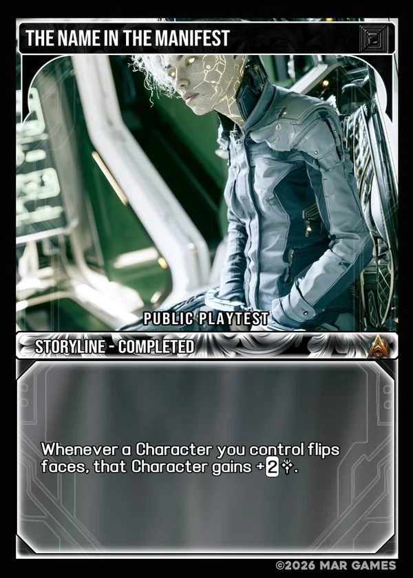 The Name in the Manifest card