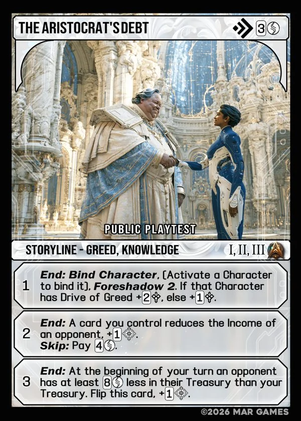 The Aristocrat's Debt card