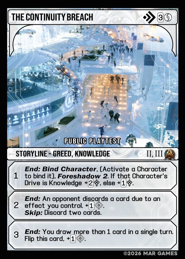 The Continuity Breach card