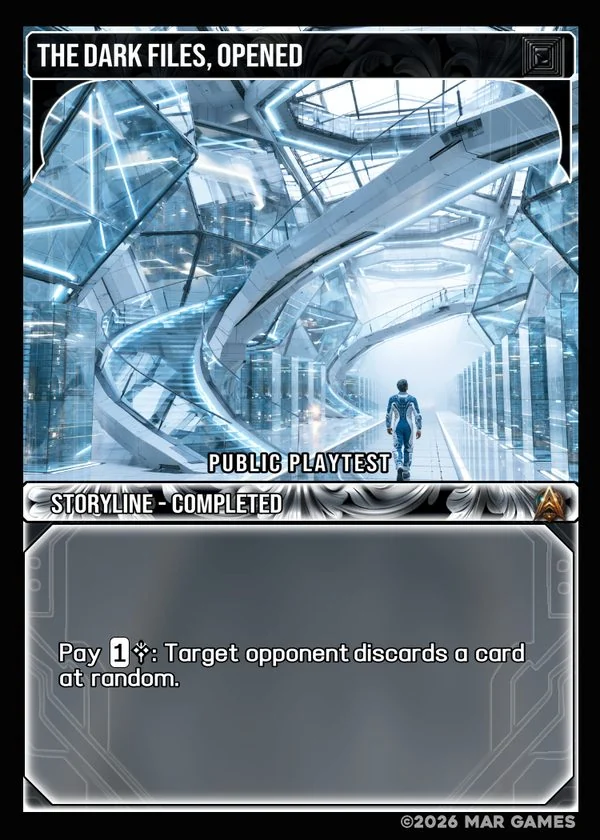 The Dark Files, Opened card