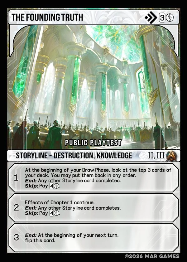 The Founding Truth card