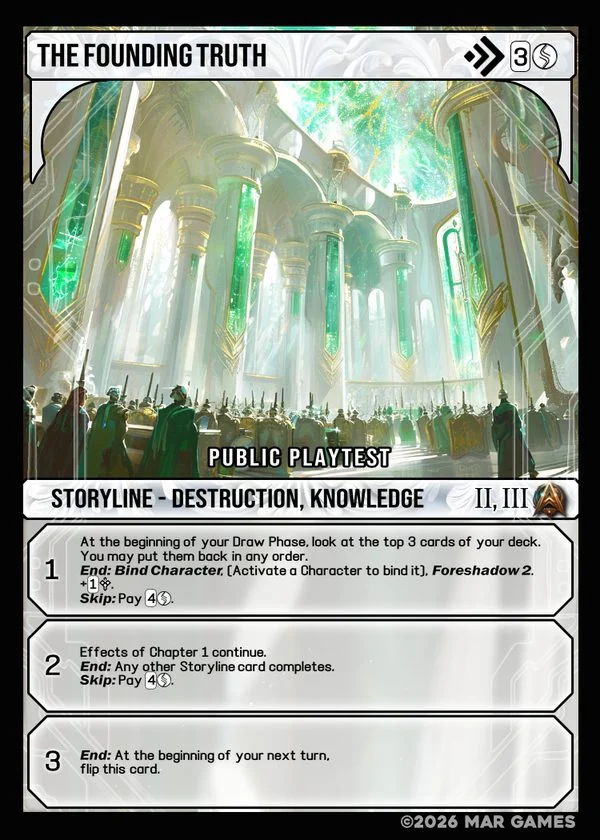 The Founding Truth card