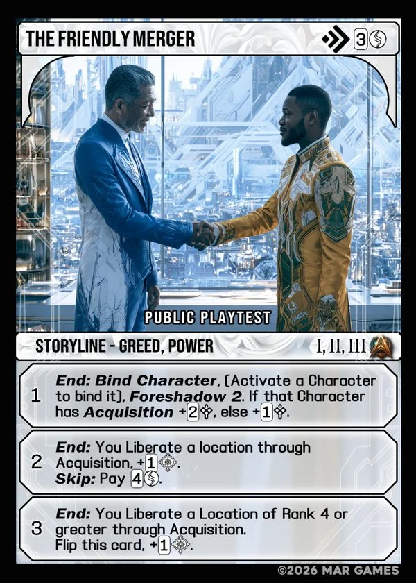 The Friendly Merger card