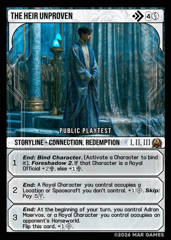 The Heir Unproven card