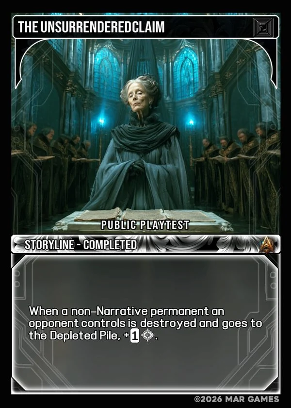 The Unsurrendered Claim card