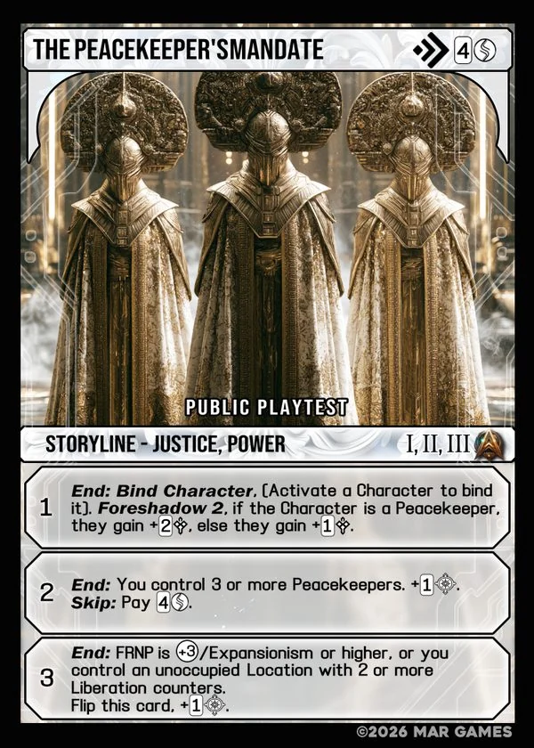 The Peacekeeper's Mandate card