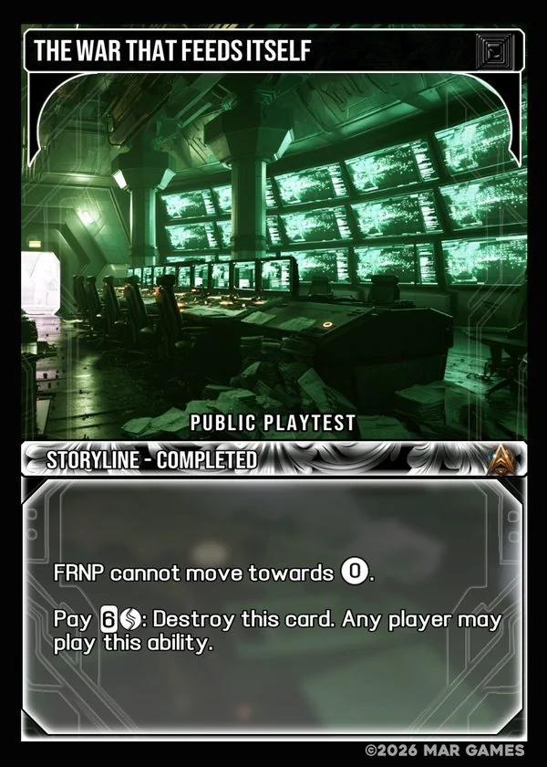 The War That Feeds Itself card