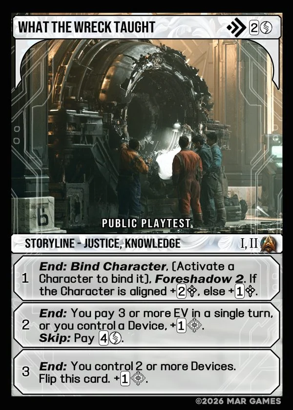 What the Wreck Taught card