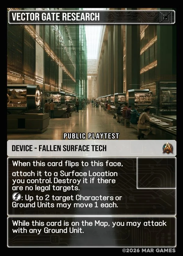 Vector Gate Research card