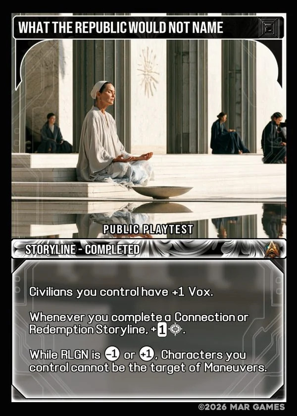 What the Republic Would not Name card
