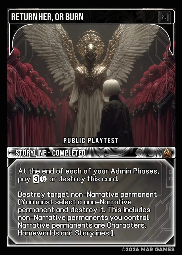 Return Her, Or Burn card