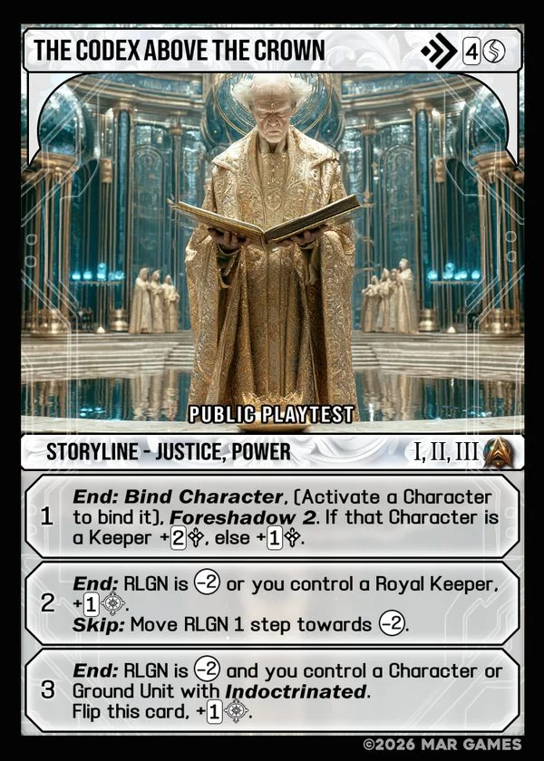 The Codex Above The Crown card