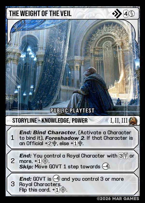 The Weight of the Veil card
