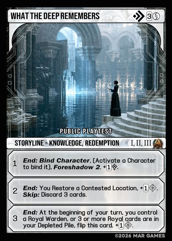 What the Deep Remembers card