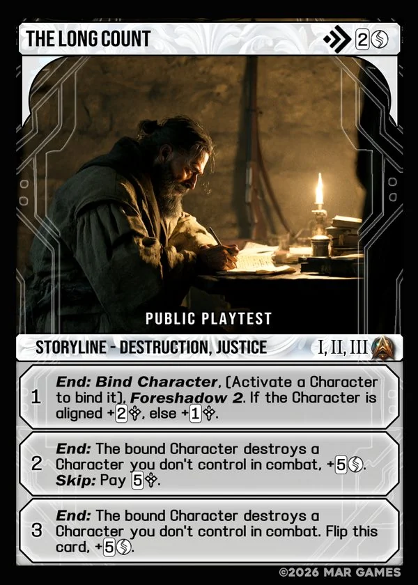 The Long Count card