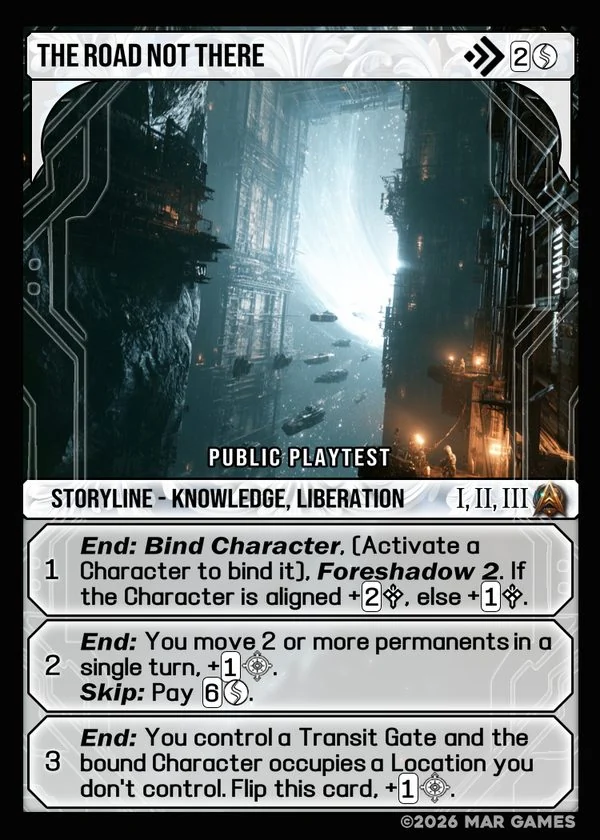 The Road Not There card